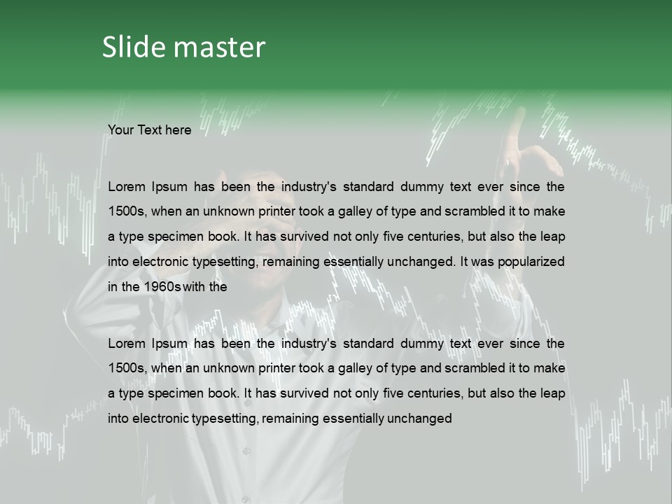 Touch Executive Caucasian PowerPoint Template