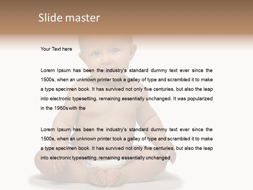 Baby Cheerful Lifestyle PowerPoint Template