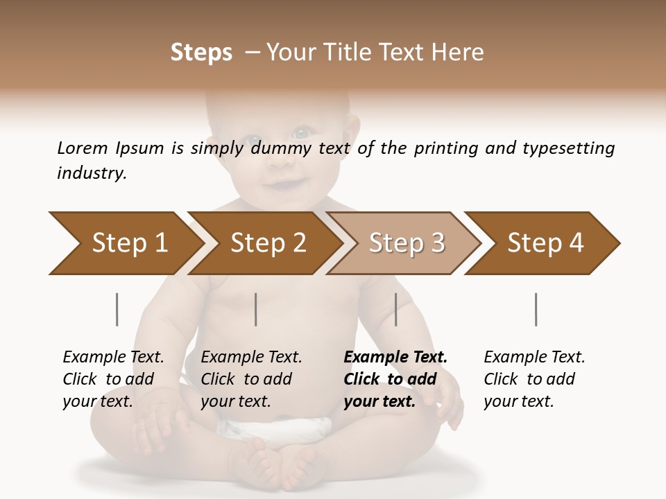 Baby Cheerful Lifestyle PowerPoint Template