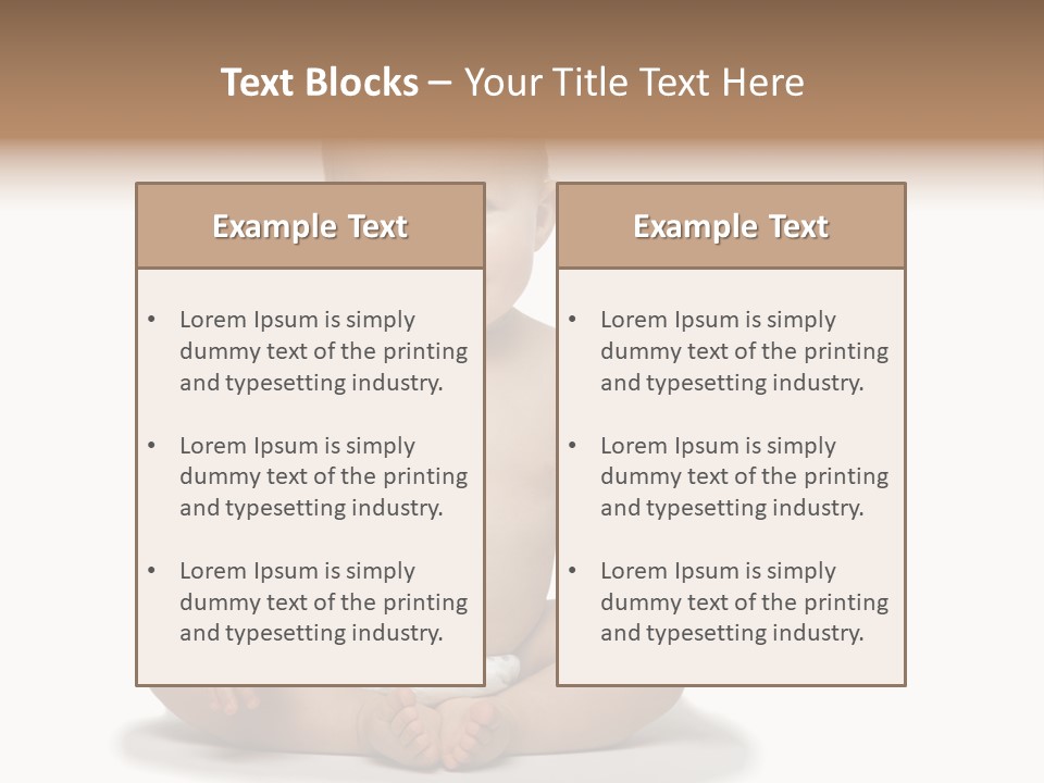 Baby Cheerful Lifestyle PowerPoint Template