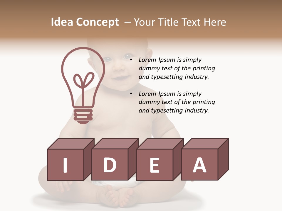 Baby Cheerful Lifestyle PowerPoint Template