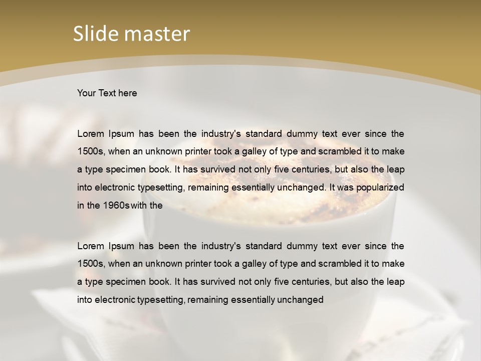 Creamy Snack Milk PowerPoint Template