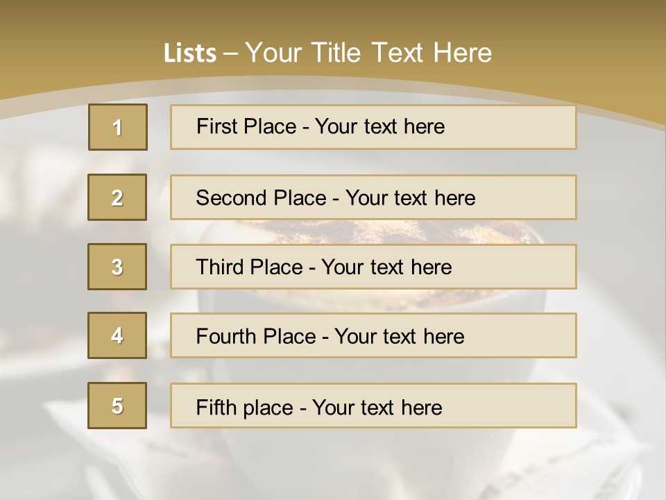 Creamy Snack Milk PowerPoint Template