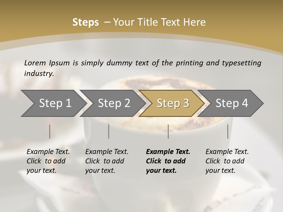 Creamy Snack Milk PowerPoint Template