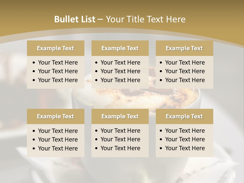 Creamy Snack Milk PowerPoint Template