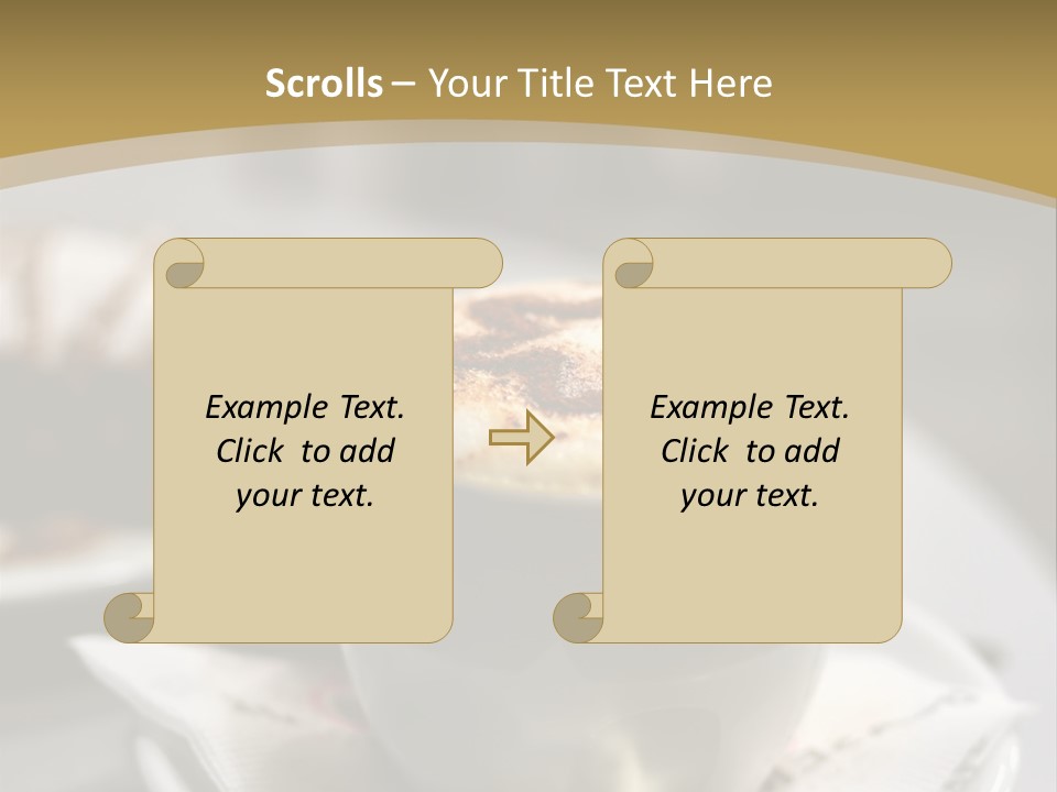 Creamy Snack Milk PowerPoint Template