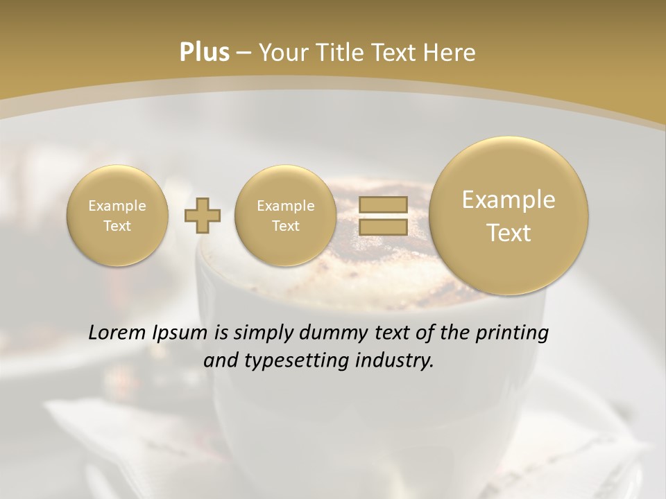 Creamy Snack Milk PowerPoint Template