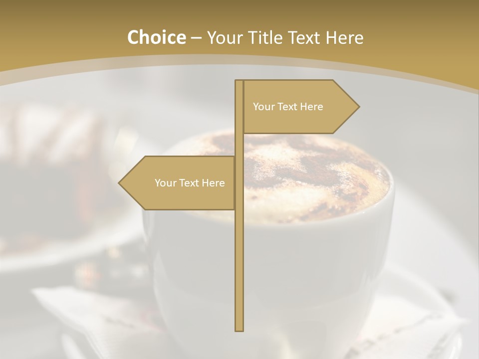 Creamy Snack Milk PowerPoint Template