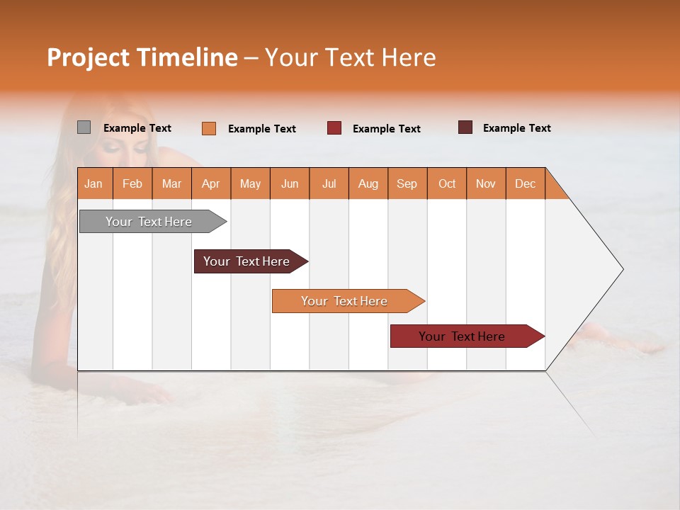 Blue Healthy Model PowerPoint Template