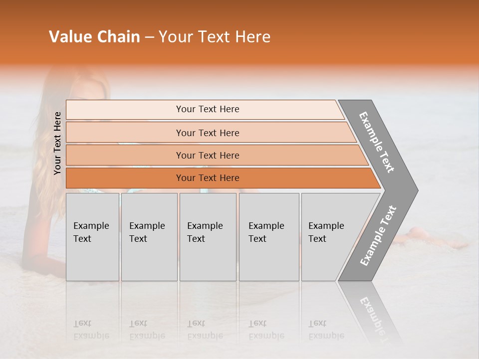 Blue Healthy Model PowerPoint Template