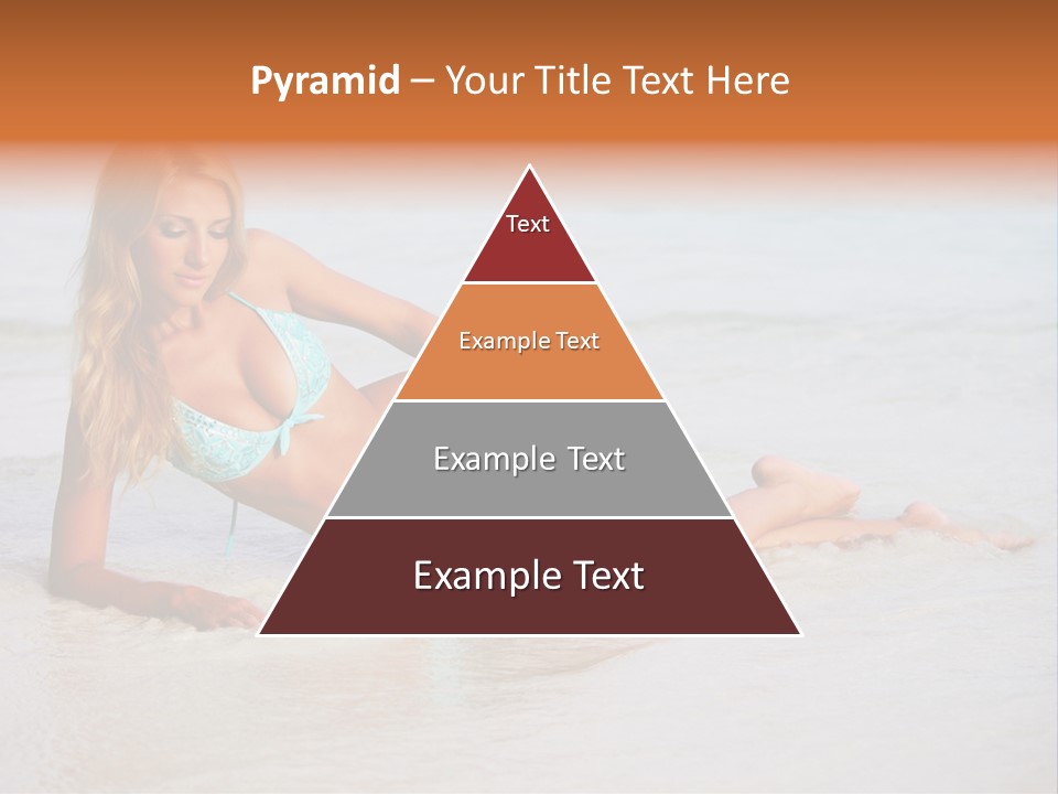 Blue Healthy Model PowerPoint Template