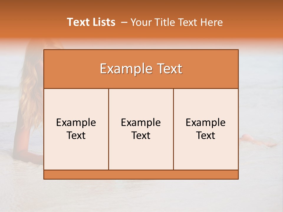 Blue Healthy Model PowerPoint Template