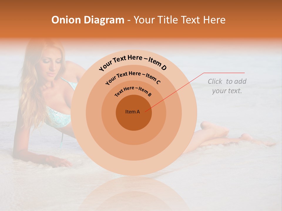 Blue Healthy Model PowerPoint Template