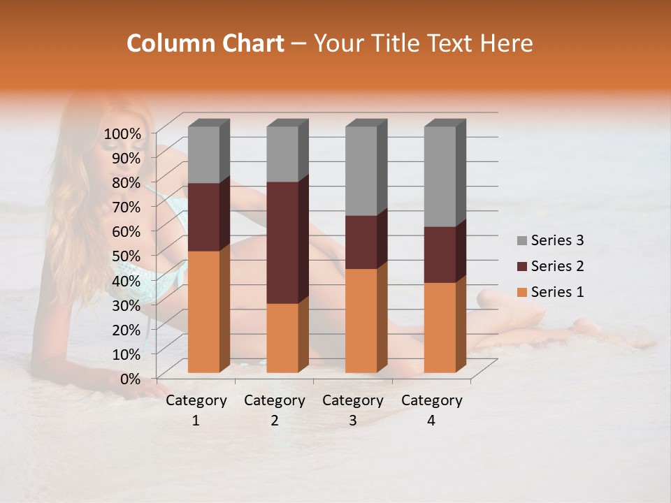 Blue Healthy Model PowerPoint Template
