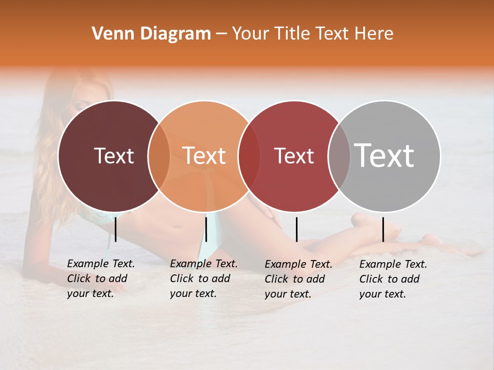 Blue Healthy Model PowerPoint Template