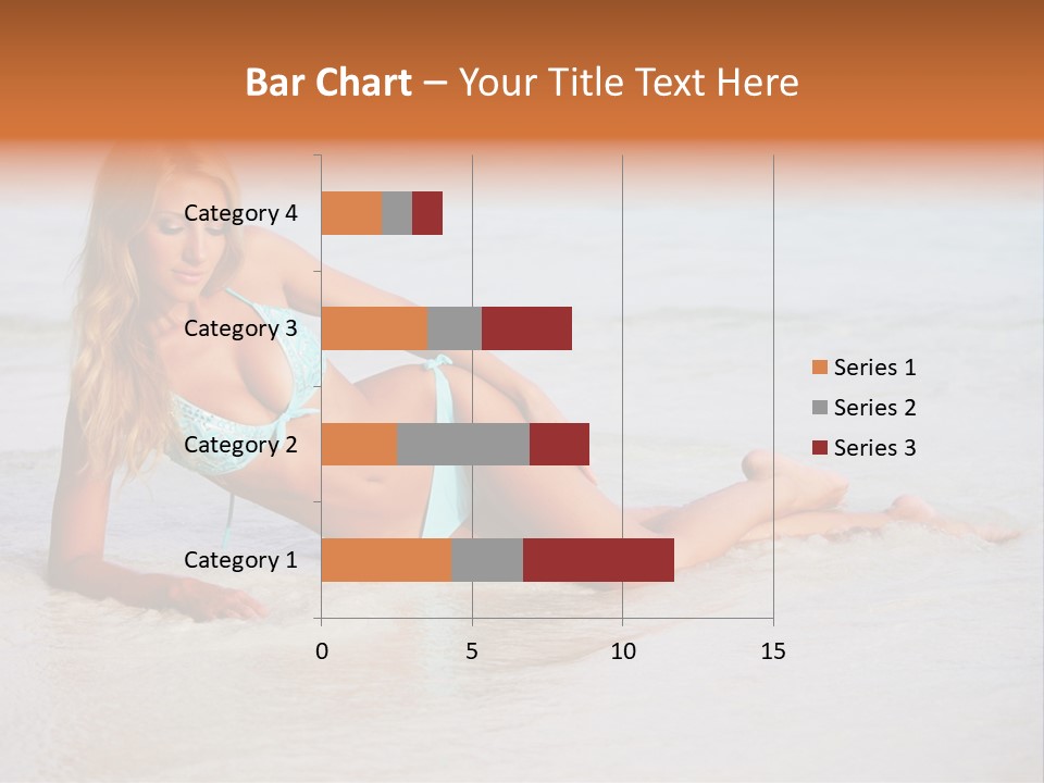 Blue Healthy Model PowerPoint Template