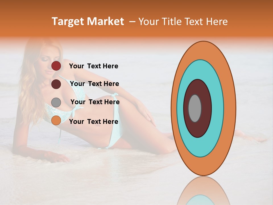 Blue Healthy Model PowerPoint Template