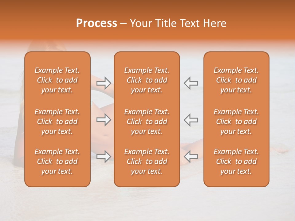 Blue Healthy Model PowerPoint Template