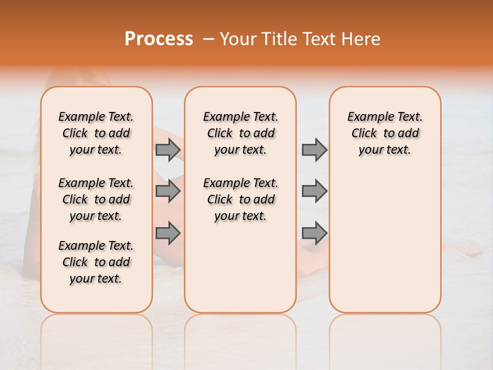 Blue Healthy Model PowerPoint Template