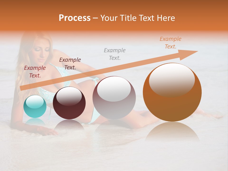 Blue Healthy Model PowerPoint Template