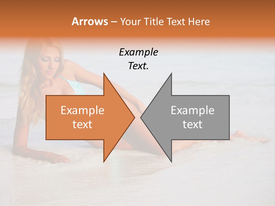 Blue Healthy Model PowerPoint Template