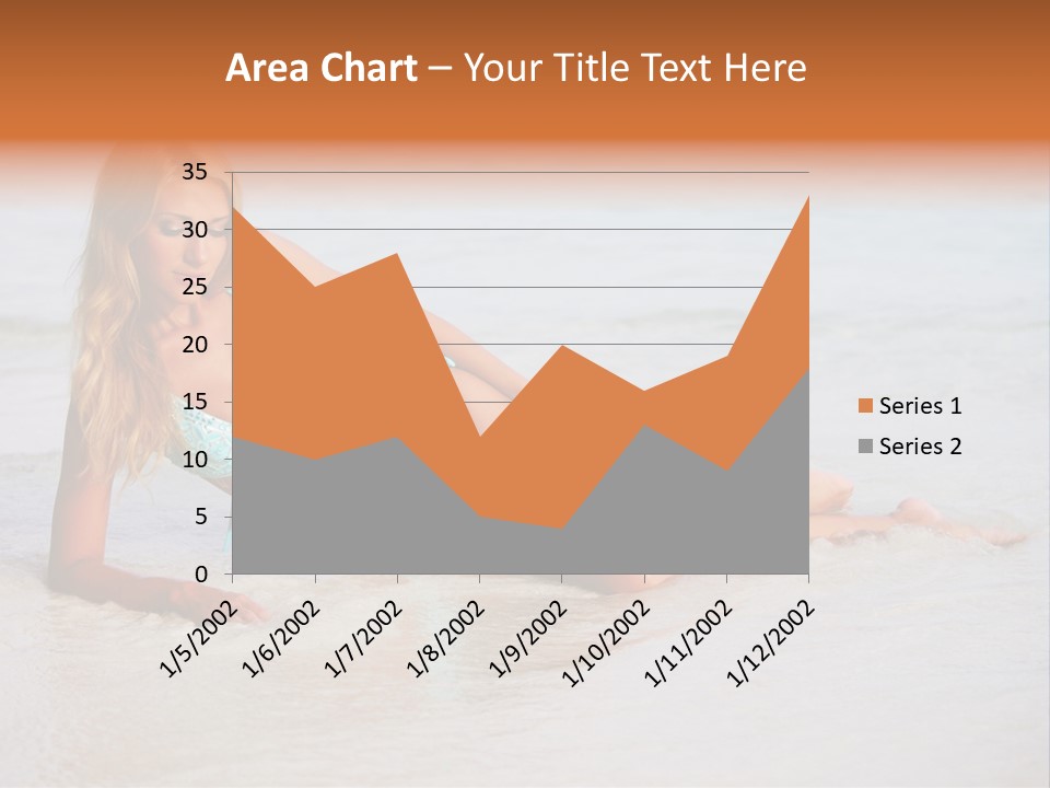 Blue Healthy Model PowerPoint Template