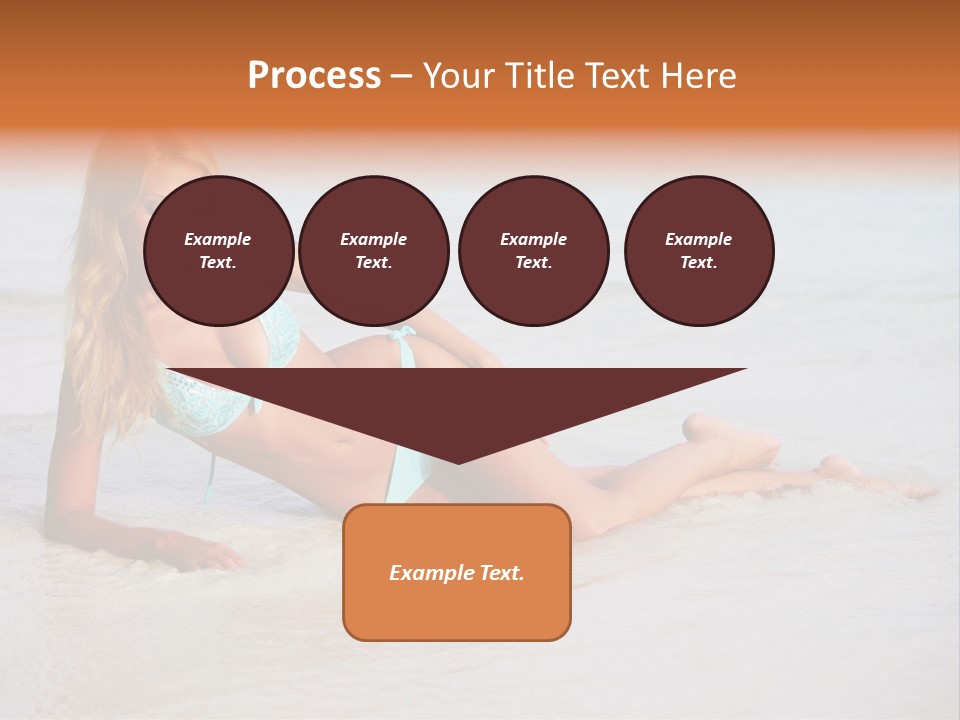 Blue Healthy Model PowerPoint Template