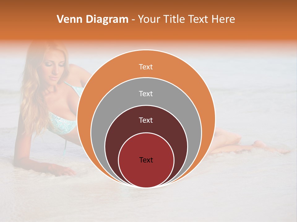 Blue Healthy Model PowerPoint Template