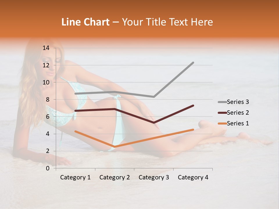 Blue Healthy Model PowerPoint Template