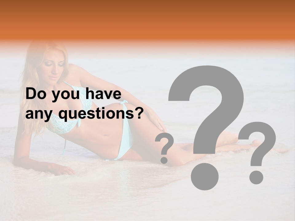 Blue Healthy Model PowerPoint Template