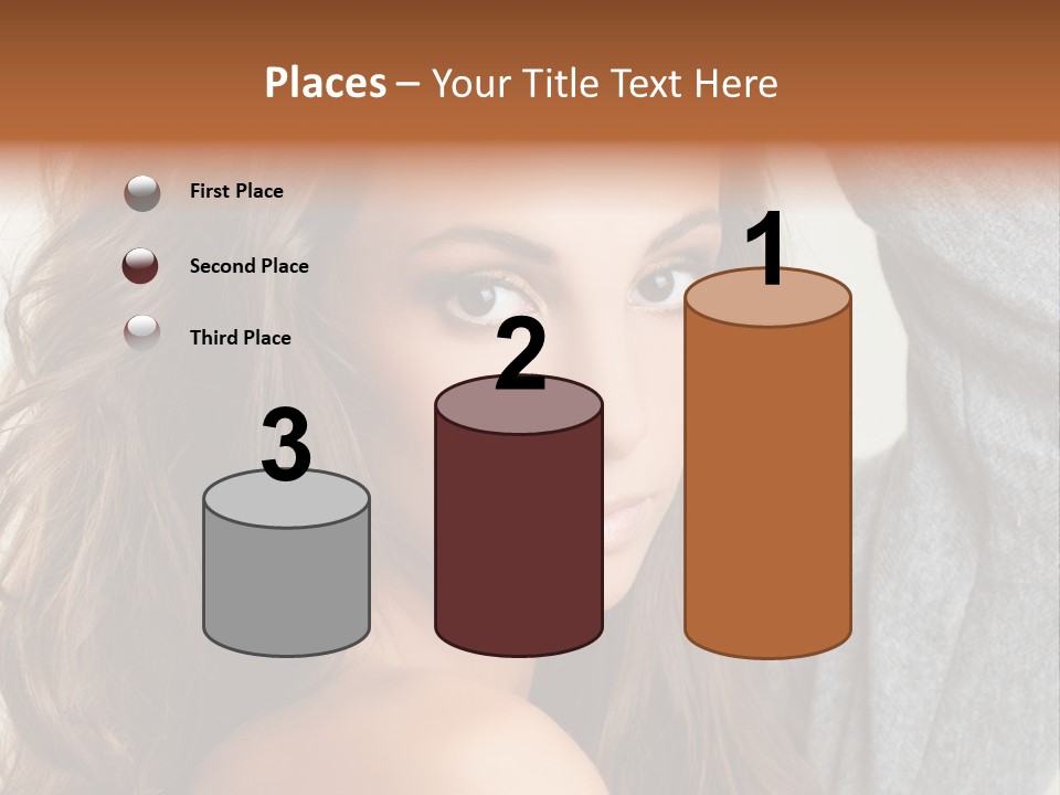 Young Femininity Girl PowerPoint Template