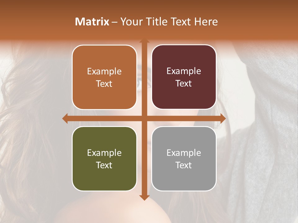 Young Femininity Girl PowerPoint Template