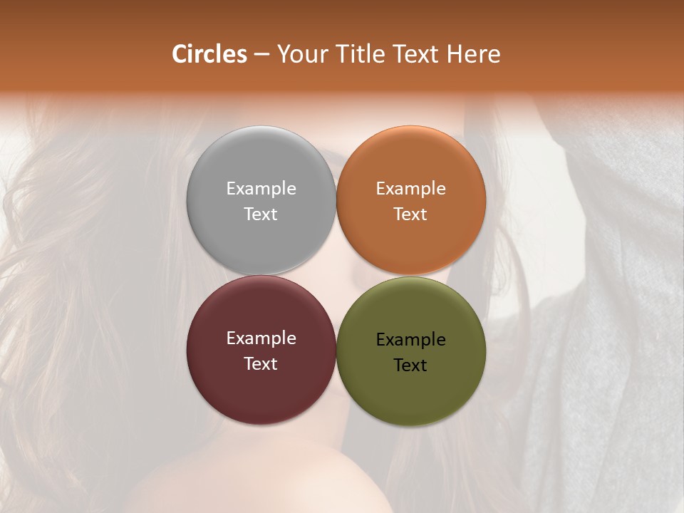 Young Femininity Girl PowerPoint Template