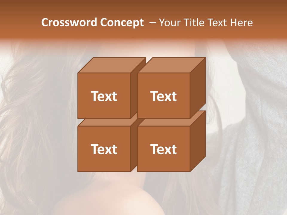 Young Femininity Girl PowerPoint Template