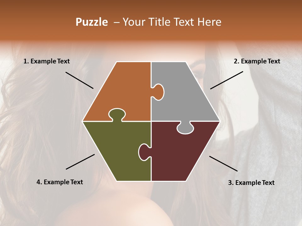 Young Femininity Girl PowerPoint Template