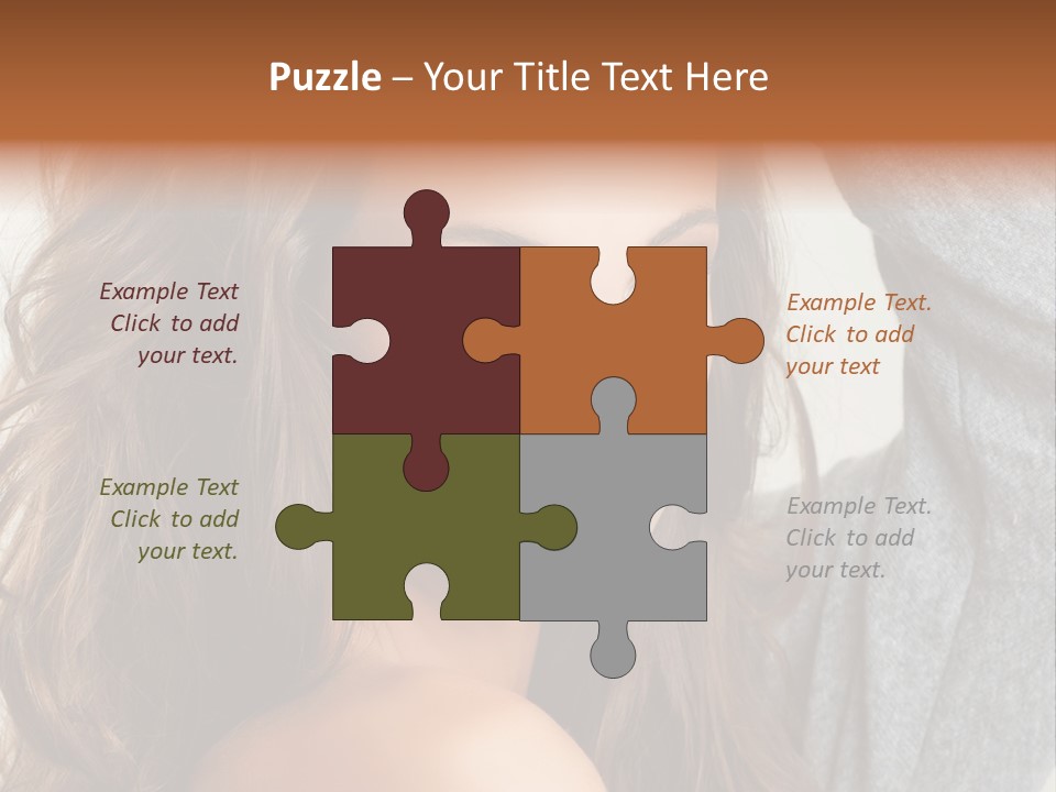 Young Femininity Girl PowerPoint Template