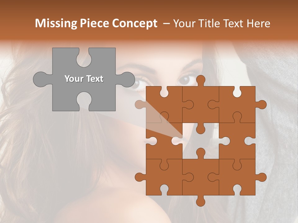 Young Femininity Girl PowerPoint Template