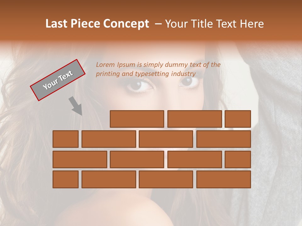 Young Femininity Girl PowerPoint Template