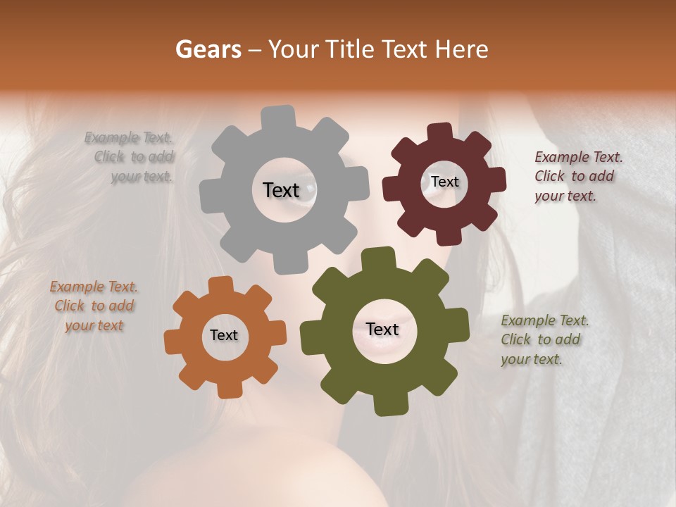 Young Femininity Girl PowerPoint Template