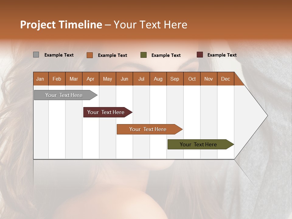 Young Femininity Girl PowerPoint Template