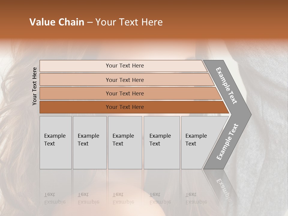 Young Femininity Girl PowerPoint Template