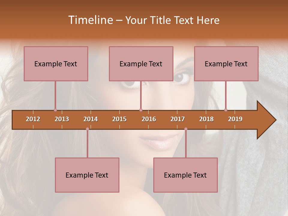 Young Femininity Girl PowerPoint Template