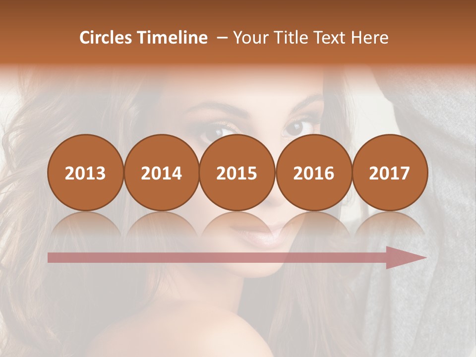 Young Femininity Girl PowerPoint Template