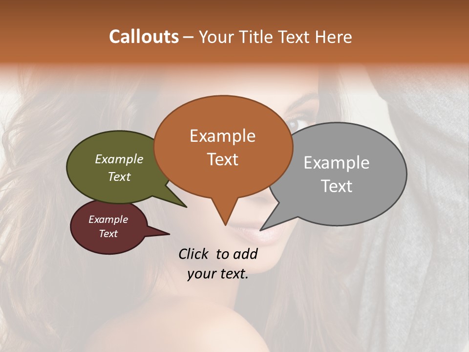 Young Femininity Girl PowerPoint Template