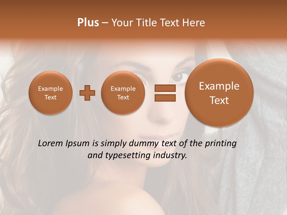 Young Femininity Girl PowerPoint Template