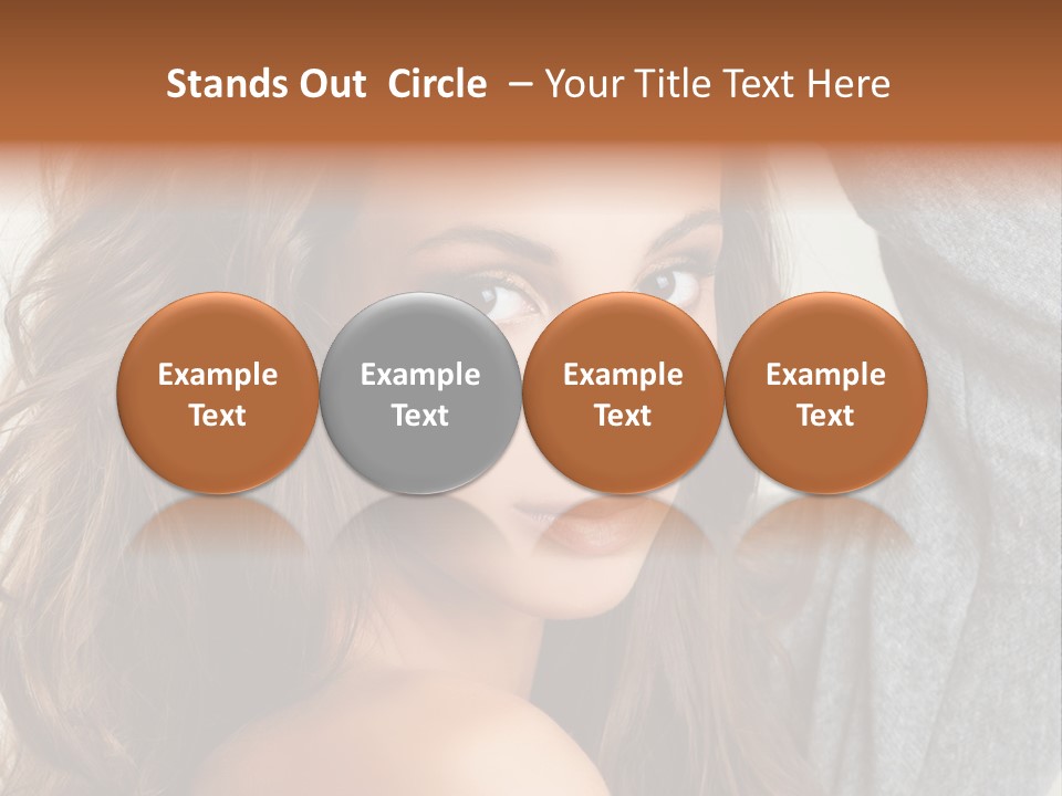 Young Femininity Girl PowerPoint Template