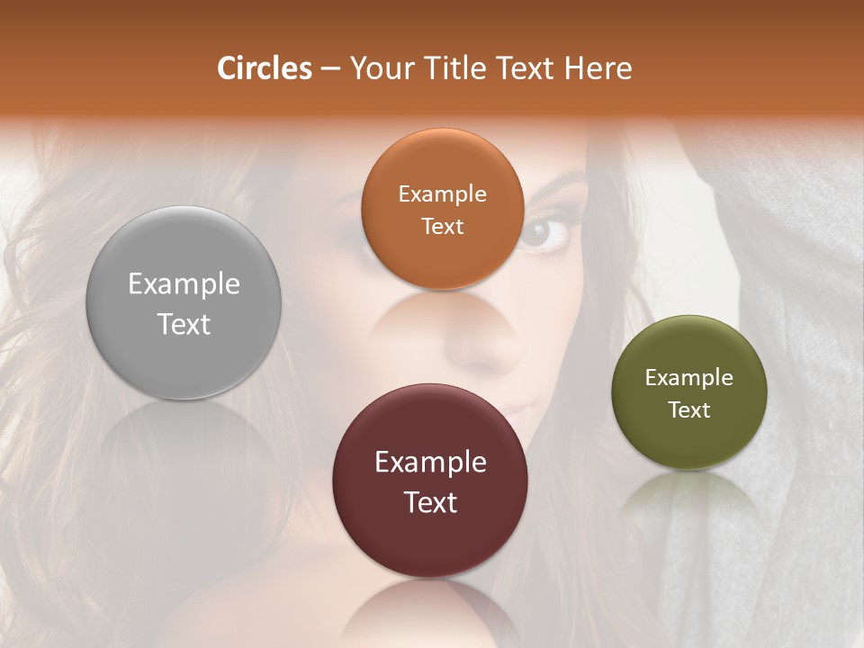 Young Femininity Girl PowerPoint Template