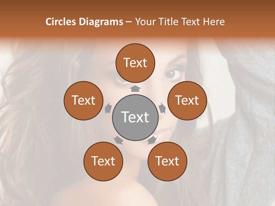 Young Femininity Girl PowerPoint Template