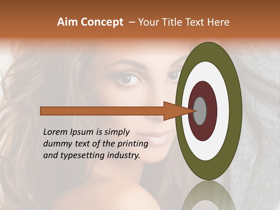 Young Femininity Girl PowerPoint Template