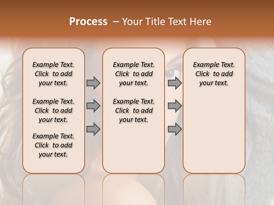 Young Femininity Girl PowerPoint Template